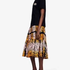 Sandro Logo Crystal-embellished Cotton T-shirt -Outlet Pique Style Store R04102642 NOIRGRIS ALT02