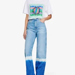 Sandro X Smiley® Graphic-print Cotton T-Shirt -Outlet Pique Style Store R04102665 NATURELS ALT01