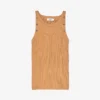 Sandro Brison Ribbed Woven Vest Top