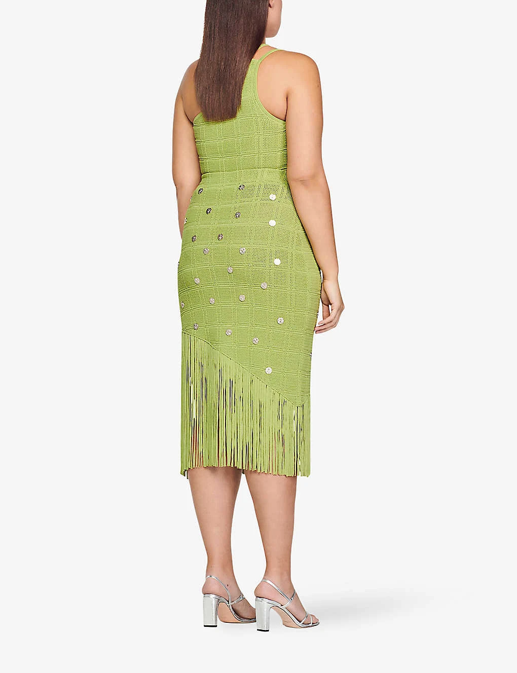Sandro Anne Laure Fringe-embellished Woven Midi Skirt 4 Sandro Anne Laure Fringe-embellished Woven Midi Skirt - Image 4