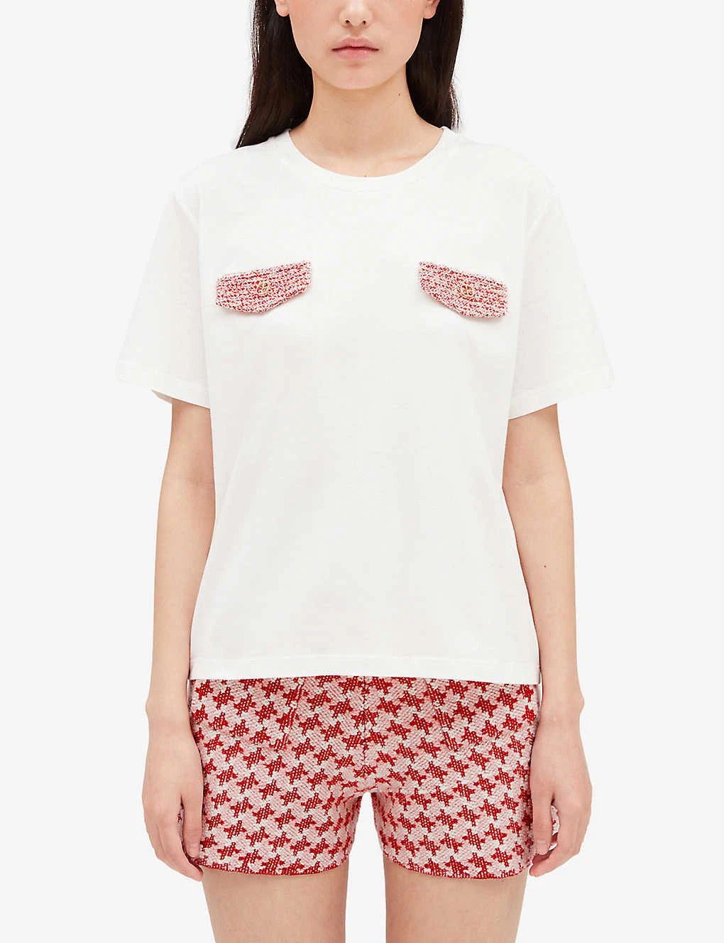 CLAUDIE PIERLOT Patch-pocket Cotton T-shirt 3 CLAUDIE PIERLOT Patch-pocket Cotton T-shirt - Image 3
