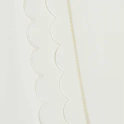 CLAUDIE PIERLOT Tupal Scalloped Trim Cotton-blend T Shirt -Outlet Pique Style Store R04103378 NATURELS ALT04