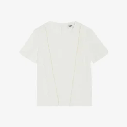 CLAUDIE PIERLOT Tupal Scalloped Trim Cotton-blend T Shirt