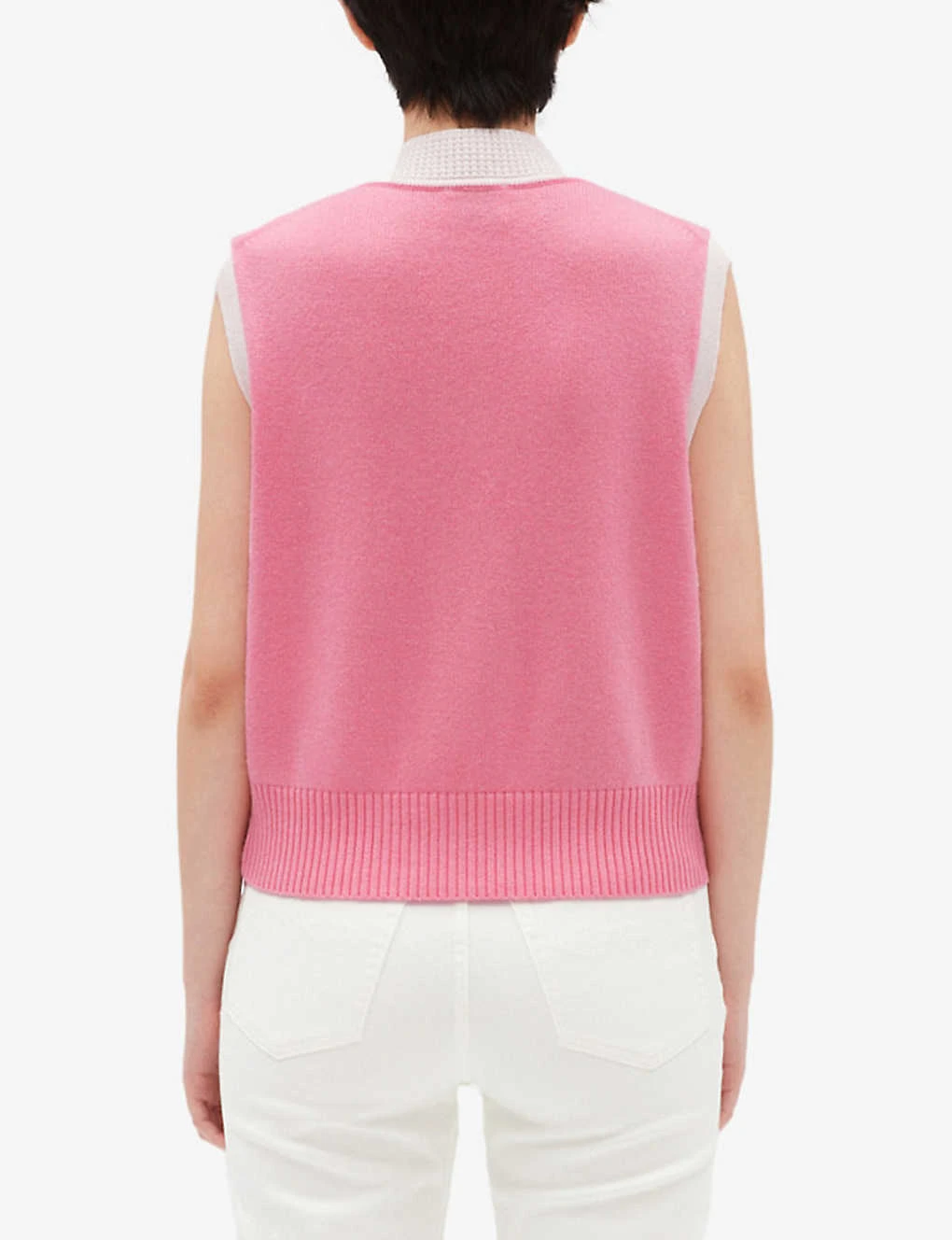 CLAUDIE PIERLOT Sleeveless Decorative-buttoned Knitted Vest 4 CLAUDIE PIERLOT Sleeveless Decorative-buttoned Knitted Vest - Image 4