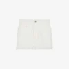 CLAUDIE PIERLOT Logo-patch Mid-rise Denim Shorts