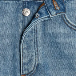 CLAUDIE PIERLOT Earthblue Mid-rise Five-pocket Denim Shorts -Outlet Pique Style Store R04103410 DENIMJEAN ALT05