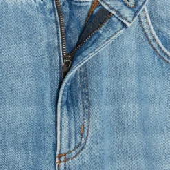 CLAUDIE PIERLOT Platan Mid-rise Wide-leg Denim Jeans -Outlet Pique Style Store R04103418 BLEUS ALT04