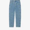 CLAUDIE PIERLOT Mimosa Floral-embroidered Straight-leg High-rise Jeans