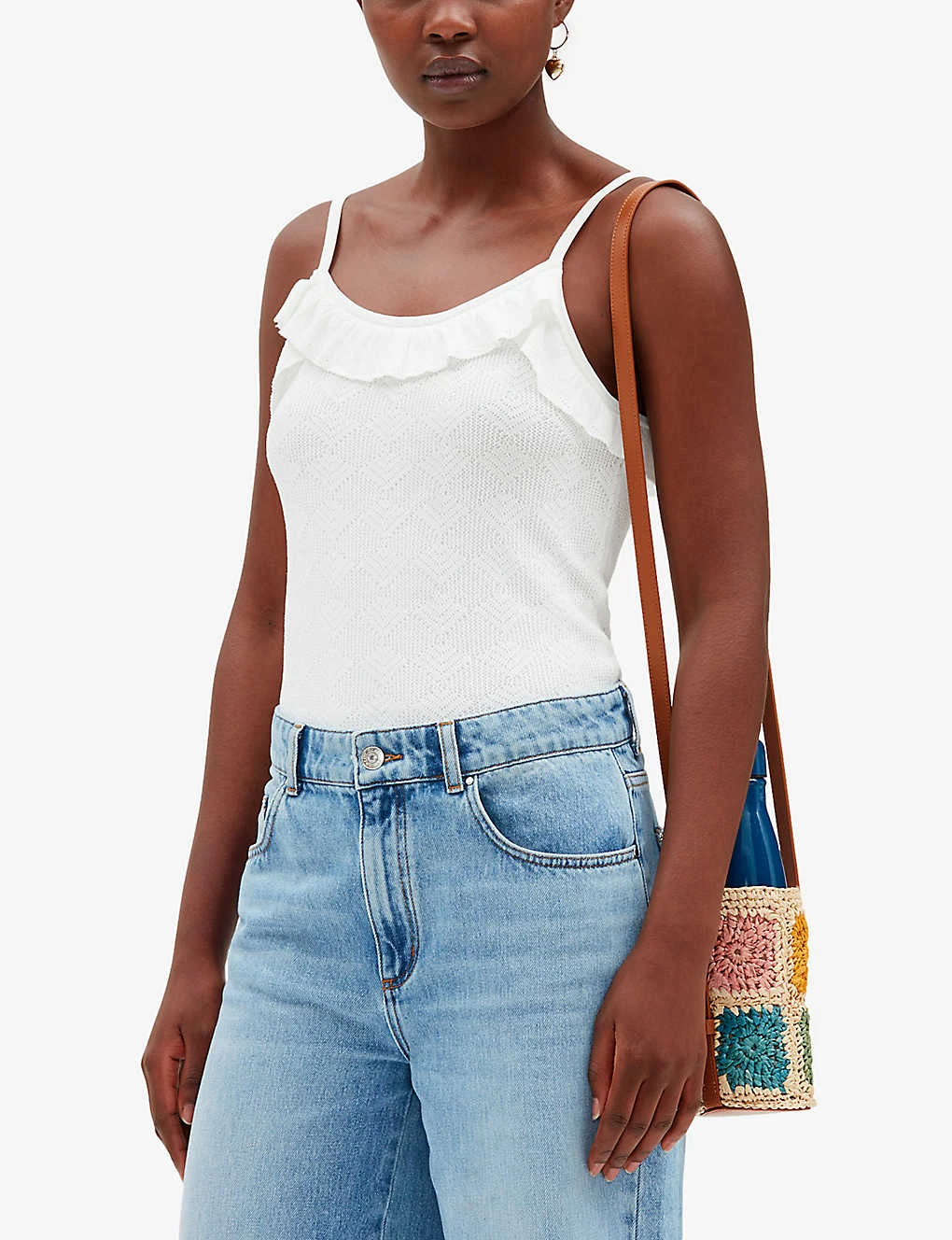 CLAUDIE PIERLOT Murmuri Ruffle-trim Woven Vest Top 5 CLAUDIE PIERLOT Murmuri Ruffle-trim Woven Vest Top - Image 5