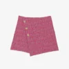 Maje Jolia Checked Asymmetric Tweed Mini Skirt