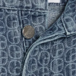 CLAUDIE PIERLOT Paros Monogram-print Straight-leg Jeans -Outlet Pique Style Store R04104032 BLEUS ALT04