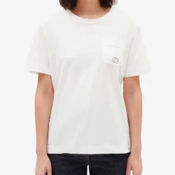 CLAUDIE PIERLOT Timon Logo-embroidered Cotton-jersey T-shirt -Outlet Pique Style Store R04104791 NATURELS ALT02