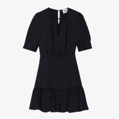 CLAUDIE PIERLOT Romana Puff-sleeve Woven Dress