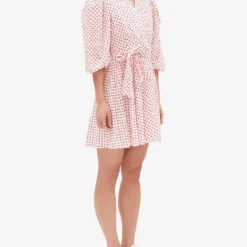 CLAUDIE PIERLOT Raymond Floral-print Puff-sleeve Cotton Mini Dress -Outlet Pique Style Store R04104826 DIVERS ALT02