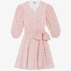 CLAUDIE PIERLOT Raymond Floral-print Puff-sleeve Cotton Mini Dress