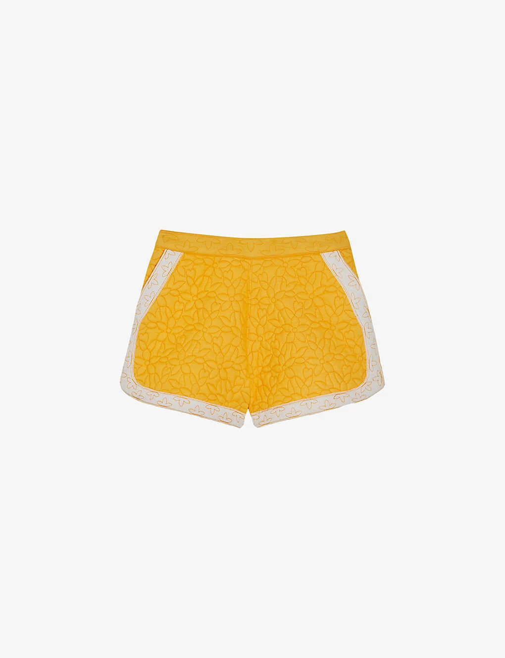 CLAUDIE PIERLOT Esther Floral-motif Mid-rise Cotton Shorts 1 CLAUDIE PIERLOT Esther Floral-motif Mid-rise Cotton Shorts