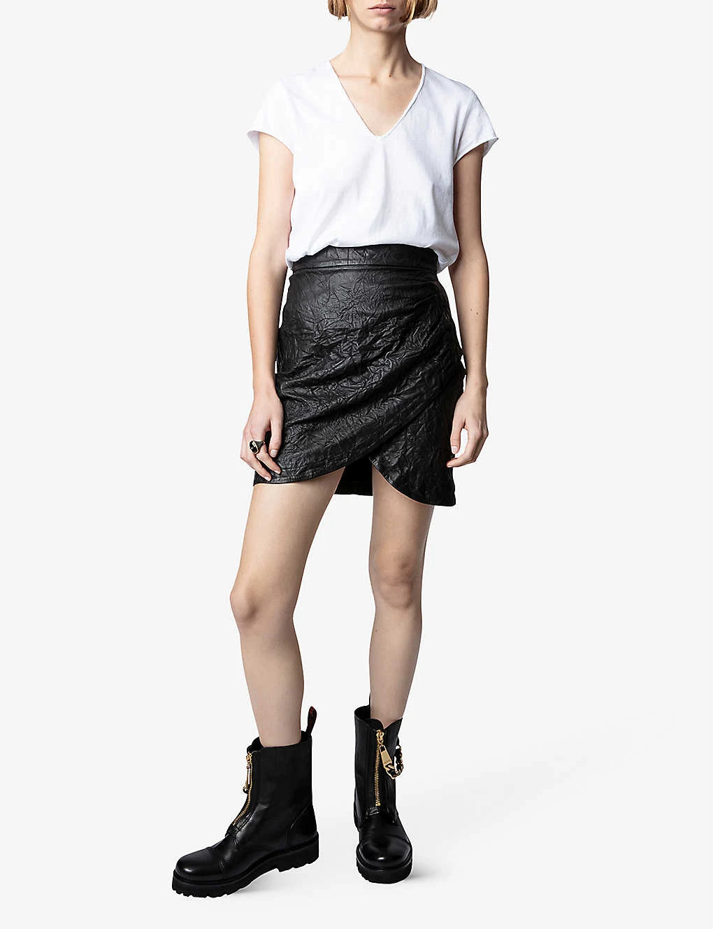 Zadig & Voltaire Story Floral And Skull Cotton T-shirt 2 Zadig & Voltaire Story Floral And Skull Cotton T-shirt - Image 2