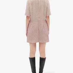 CLAUDIE PIERLOT Rayet Geometric Floral-print Woven Dress -Outlet Pique Style Store R04105510 DIVERS ALT03