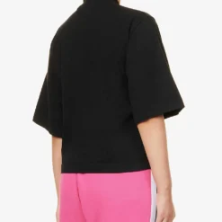 Palm Angels Star-print Cotton-jersey Cropped T-shirt -Outlet Pique Style Store R04107180 BLACKPINK ALT03