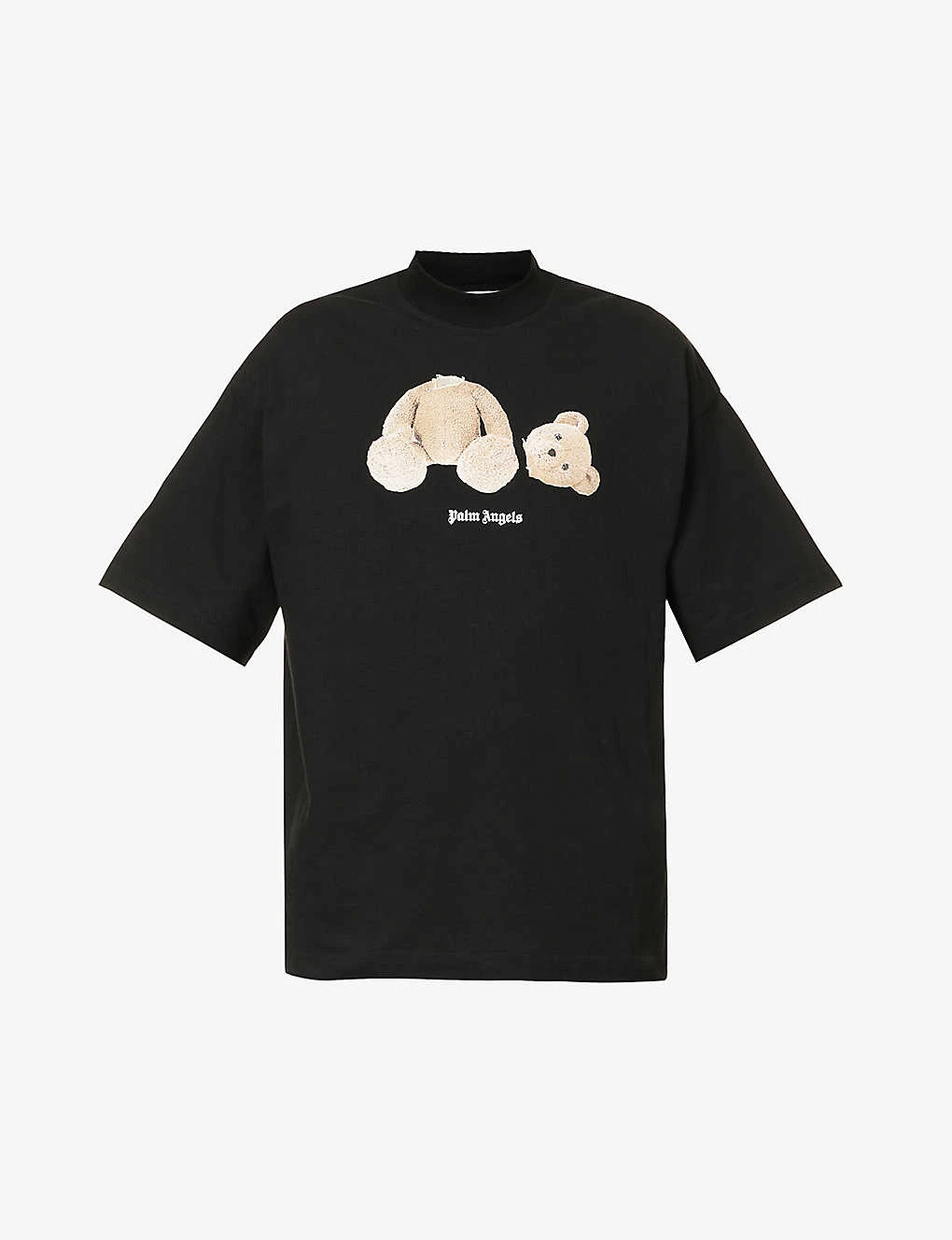 Palm Angels Bear-print Cotton-jersey T-shirt 1 Palm Angels Bear-print Cotton-jersey T-shirt