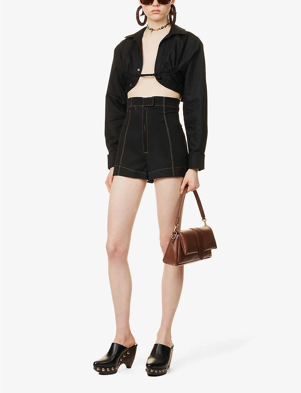 Jacquemus Le Short High-rise Wool Shorts 2 Jacquemus Le Short High-rise Wool Shorts - Image 2