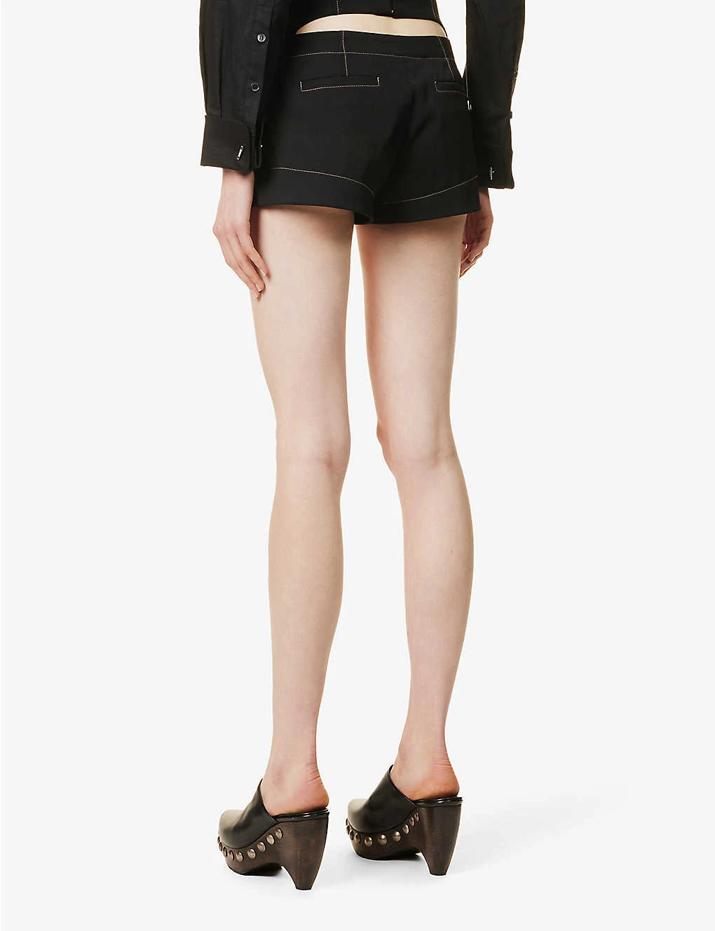 Jacquemus Le Short High-rise Wool Shorts 4 Jacquemus Le Short High-rise Wool Shorts - Image 4