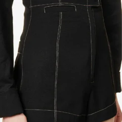 Jacquemus Le Short High-rise Wool Shorts 10 Jacquemus Le Short High-rise Wool Shorts -Outlet Pique Style Store R04107849 BLACK ALT04