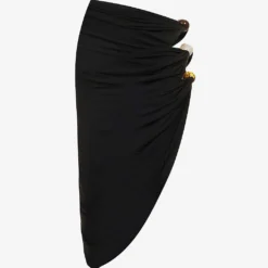 Jacquemus La Jupe Pero Bead-embellished Stretch-woven Midi Skirt