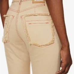 Jacquemus Le Jeans De Nîmes Flared-leg Mid-rise Jeans -Outlet Pique Style Store R04107878 BEIGETERRACOTTA ALT04