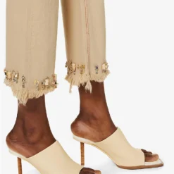 Jacquemus Le Jeans De Nîmes Flared-leg Mid-rise Jeans -Outlet Pique Style Store R04107878 BEIGETERRACOTTA ALT05