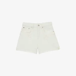 Maje Swirl-patch High-rise Denim Shorts