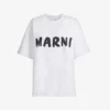 Marni Boxy-fit Logo-print Cotton T-shirt