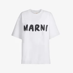 Marni Boxy-fit Logo-print Cotton T-shirt
