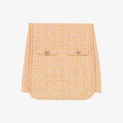 Maje Jilandra Side-split Tweed Mini Skirt