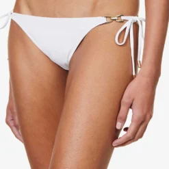 Melissa Odabash Bahamas Clasp-embellished Bikini Bottoms 9 Melissa Odabash Bahamas Clasp-embellished Bikini Bottoms -Outlet Pique Style Store R04111497 WHITE ALT04
