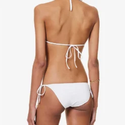 Melissa Odabash Bahamas Plunge-neck Bikini Top -Outlet Pique Style Store R04111499 WHITE ALT03