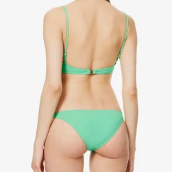 Melissa Odabash Greece Triangle-cups Bikini Top -Outlet Pique Style Store R04111510 GREEN ALT03