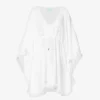 Melissa Odabash Isabelle Scalloped-trim Relaxed-fit Woven Cover-up
