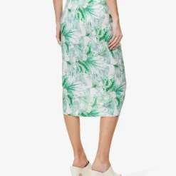 Melissa Odabash Pareo Leaf-print Woven Sarong -Outlet Pique Style Store R04111520 PALM ALT03