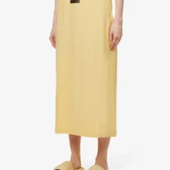 ESSENTIALS Cotton Midi Skirt -Outlet Pique Style Store R04111612 LIGHTTUSCAN ALT02