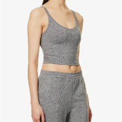 Vuori Performance Fitted Recycled Polyester-blend Top -Outlet Pique Style Store R04114831 HEATHERGREY ALT02