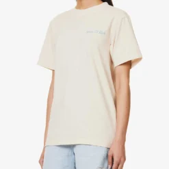 Health And Wellness Club Logo-print Cotton-jersey T-shirt -Outlet Pique Style Store R04115916 CREAMPARADISE ALT02