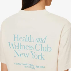 Health And Wellness Club Logo-print Cotton-jersey T-shirt -Outlet Pique Style Store R04115916 CREAMPARADISE ALT04