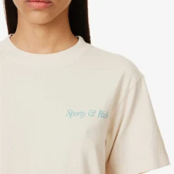 Health And Wellness Club Logo-print Cotton-jersey T-shirt -Outlet Pique Style Store R04115916 CREAMPARADISE ALT05