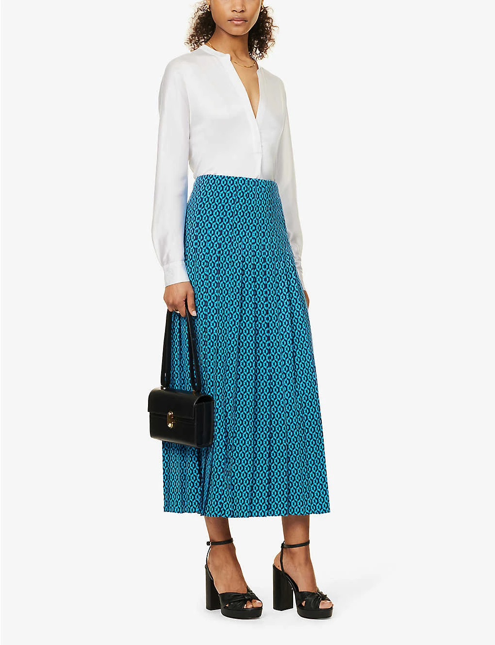 ME AND EM Geometric-print Woven Maxi Skirt 2 ME AND EM Geometric-print Woven Maxi Skirt - Image 2