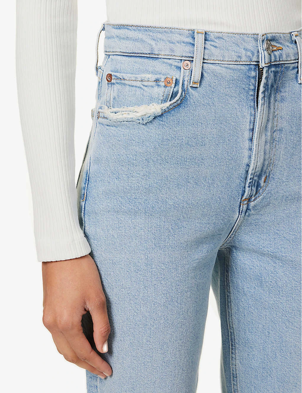 AGOLDE Stovepipe Straight-leg High-rise Stretch-denim Jeans 5 AGOLDE Stovepipe Straight-leg High-rise Stretch-denim Jeans - Image 5