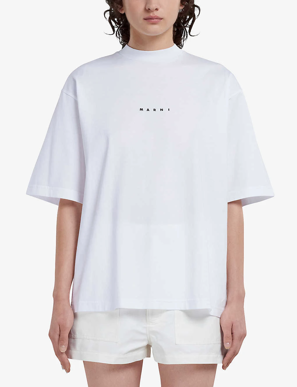 Marni Logo-print Short-sleeved Cotton-jersey T-shirt 3 Marni Logo-print Short-sleeved Cotton-jersey T-shirt - Image 3
