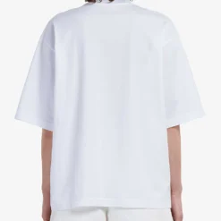 Marni Logo-print Short-sleeved Cotton-jersey T-shirt 8 Marni Logo-print Short-sleeved Cotton-jersey T-shirt -Outlet Pique Style Store R04118566 LILYWHITE ALT03