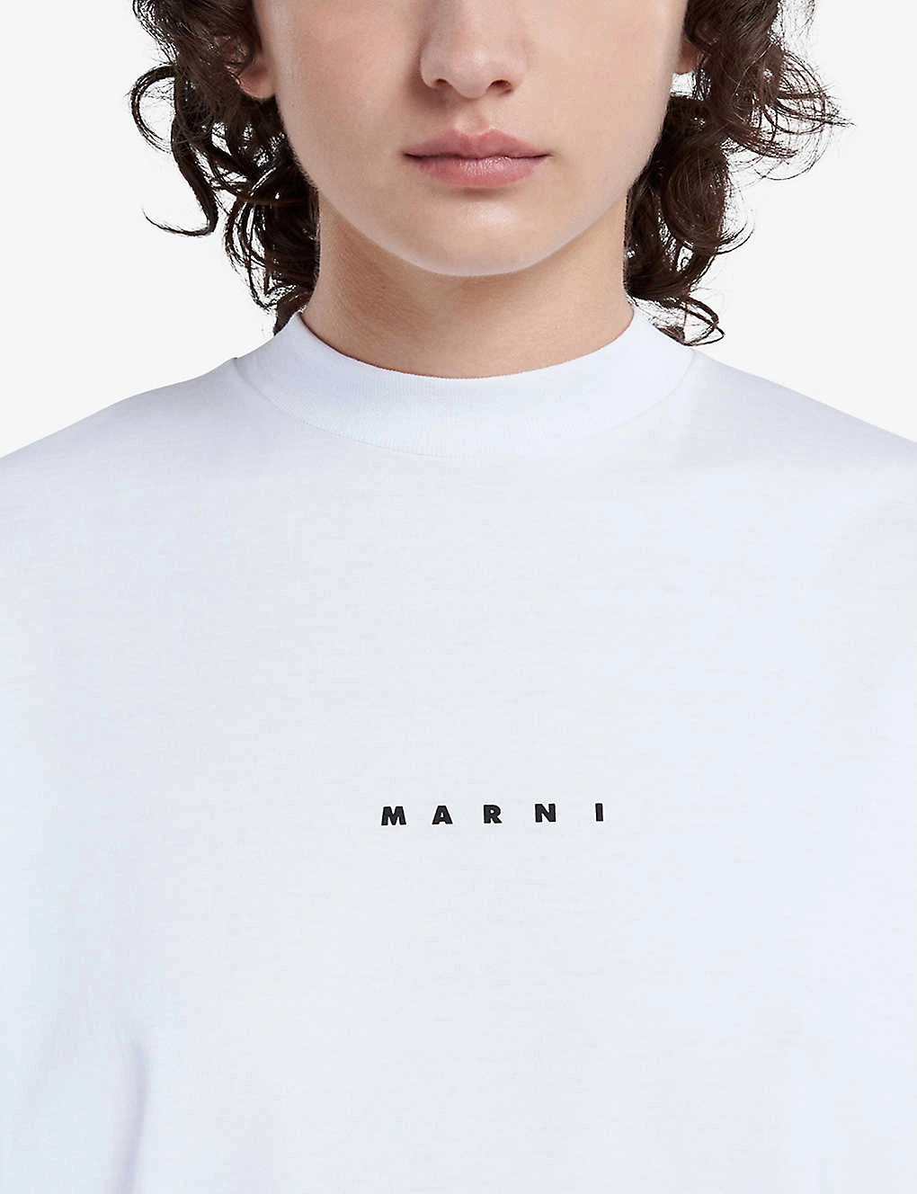 Marni Logo-print Short-sleeved Cotton-jersey T-shirt 5 Marni Logo-print Short-sleeved Cotton-jersey T-shirt - Image 5