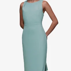 Whistles Tie Back Stretch-crepe Maxi Dress -Outlet Pique Style Store R04118636 ALT02